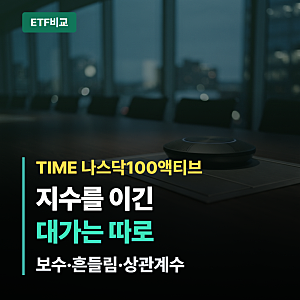 "TIME 미국나스닥100액티브" 지수 이긴 대가 셋