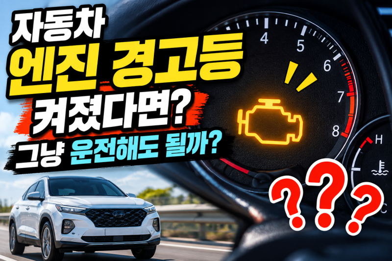 자동차 엔진 경고등이 켜지는 이유 7가지, 그냥 운전해도 될까?