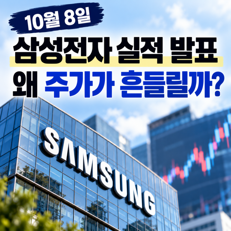 삼성전자 실적 발표 하루 전, 주가는 왜 벌써 흔들릴까?
