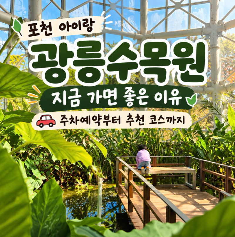 아이랑 포천 광릉수목원 지금 가면 좋은 이유 | 주차예약부터 추천 코스까지