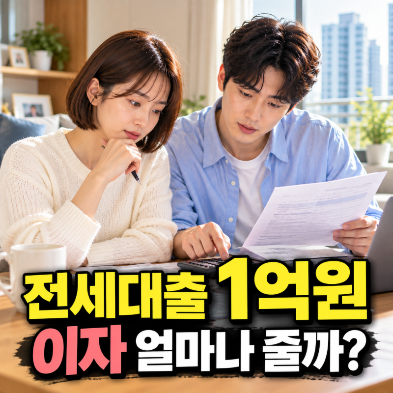 대구 신혼부부 전세대출 이자 지원, 1억 원이면 얼마나 받을까?
