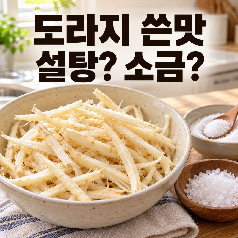 도라지 쓴맛 빼는 법, "도라지 쓴맛 없애려면 설탕?소금? 효과적인 쓴맛 제거법 "