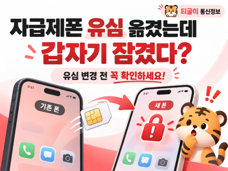 [SKT잠실롯데점]단순 유심기변!(자급제폰)에 유심 옮겼는데 갑자기 잠겼다고요? 유심 변경 전 ....