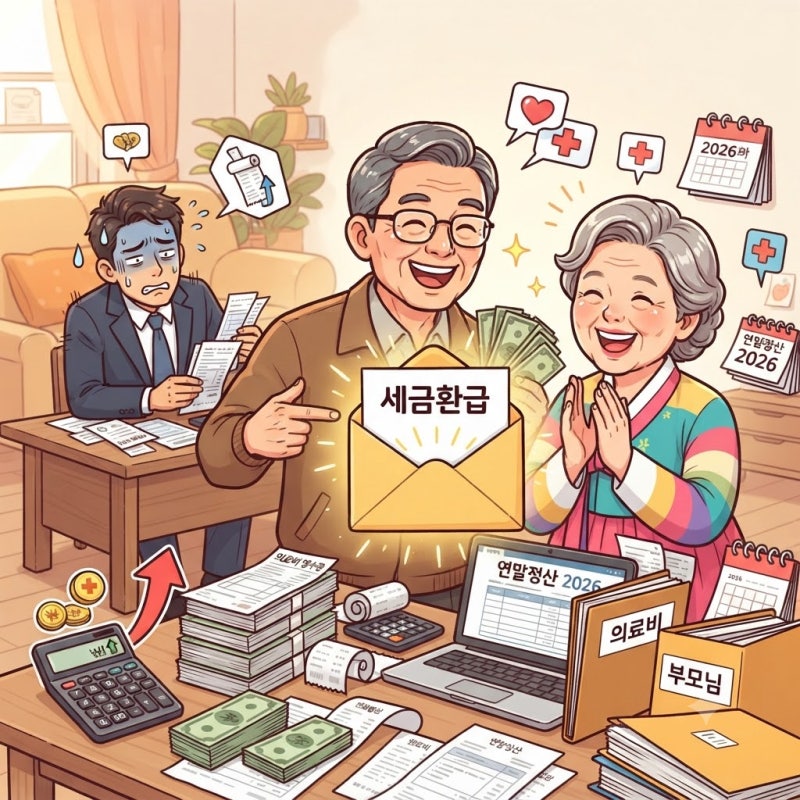 부모님 의료비 연말정산 2026, 나이·소득요건과 공제액 계산법