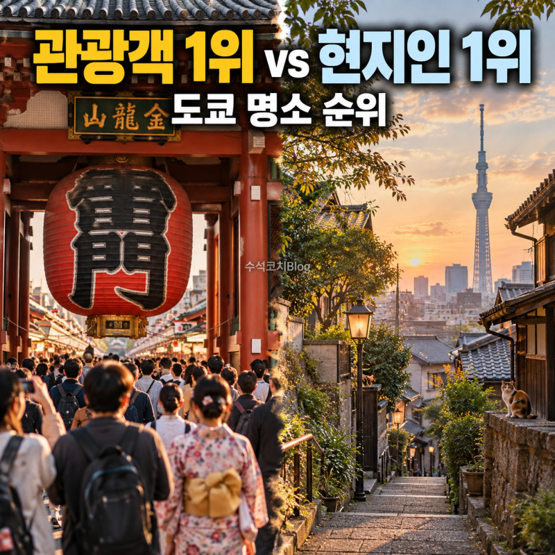 관광객 1위 vs 현지인 1위 도쿄 명소 순위는?