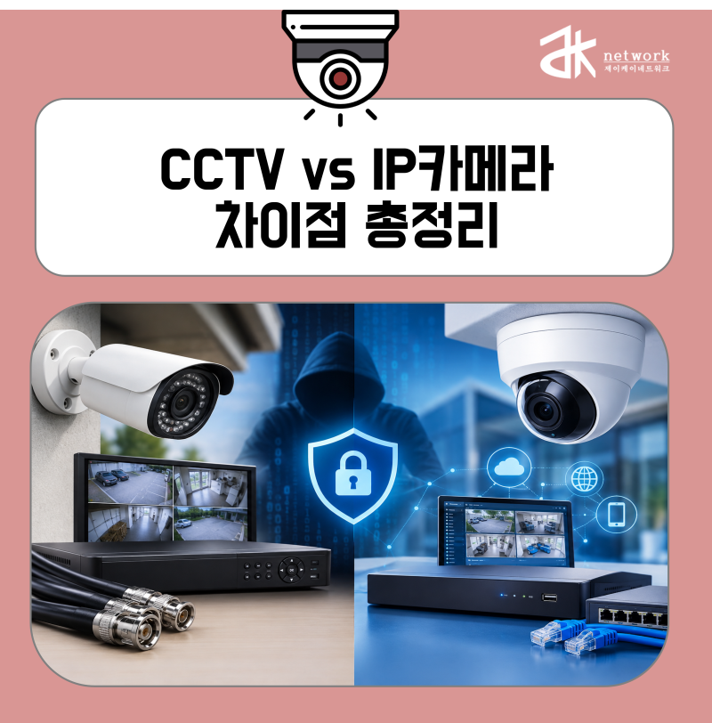 폐쇄회로형 아날로그 CCTV vs IP카메라의 차이점 총정리! 해킹 피해를 막으려면 어떤 CCTV를 선....
