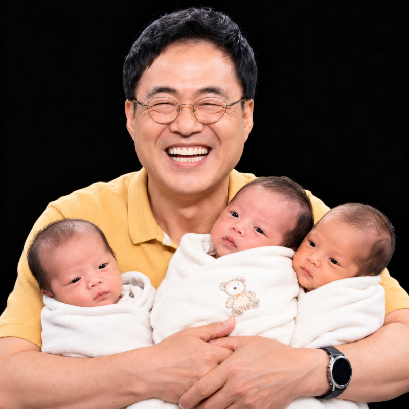 이만기, 세쌍둥이 품에 안고 노래까지…장모와 나눈 육아 한마디