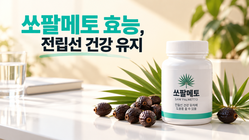 쏘팔메토 효능, 식약처가 인정한 건 딱 하나입니다