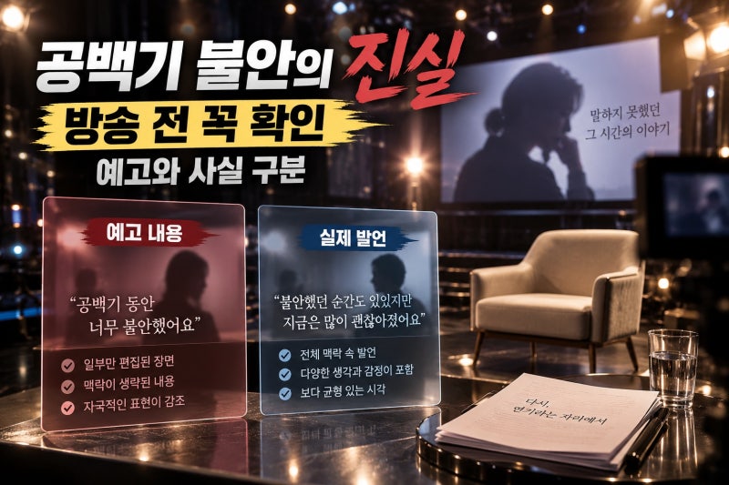 김지원, 긴 공백기 불안 고백…방송 전 확인할 점