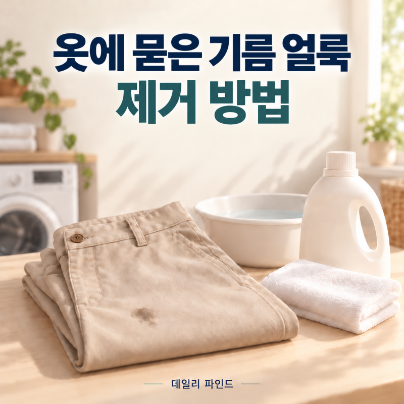 옷에 묻은 기름 얼룩 제거 방법｜며칠 지난 얼룩은 어떻게 지울까?