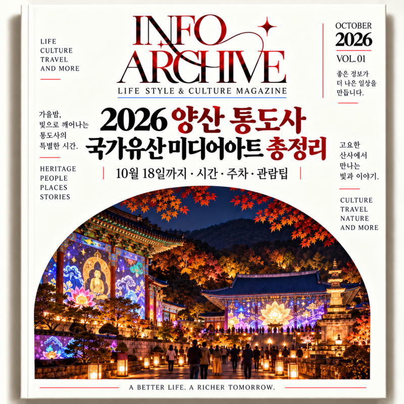 2026 양산 통도사 국가유산 미디어아트 총정리｜10월 18일까지·시간·주차·관람팁