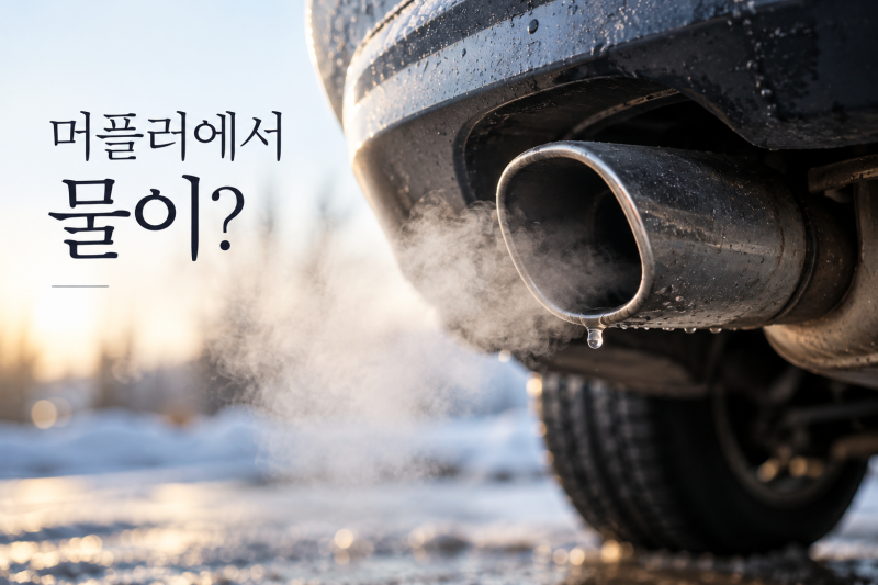 자동차 머플러에서 물이 떨어지는 이유, 고장일까?