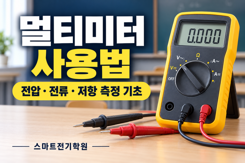 멀티미터 사용법｜전압·전류·저항 측정의 차이와 초보자가 주의할 점