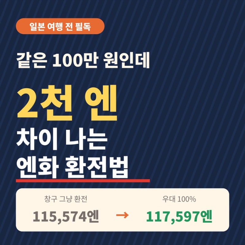 일본 여행 앞둔 분들, 엔화 환전 이 순서로 하면 손해 안 봐요