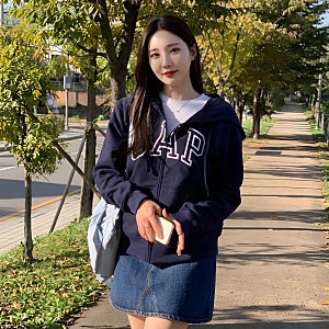 갭 GAP 기모 후드 집업 여성용 베이직 내돈내산급 완벽 정리 (feat. 원마일룩 치트키)