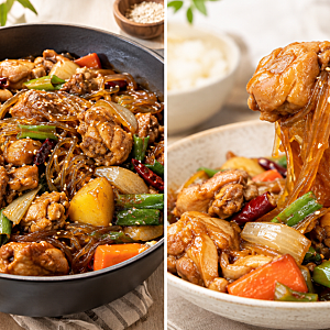 안동찜닭 황금레시피! 단짠 양념 쏙 배는 간장 찜닭 양념장 비율과 납작당면 조리법
