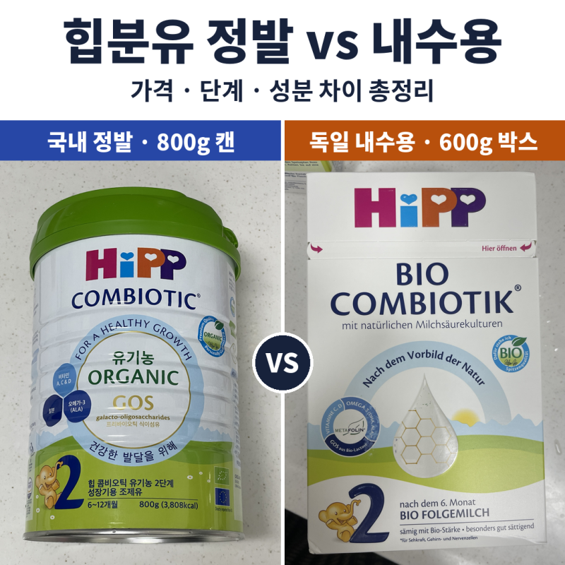힙분유 국내 정발 vs 독일 내수용 차이 총정리(직구할 때 주의점! 체크 안하면 장염으로 고생....