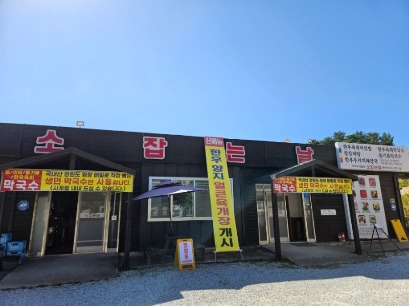 경북 울진 죽변항 맛집 '소 잡는날'에서 먹은 한우육개장과 들기름막국수 후기!