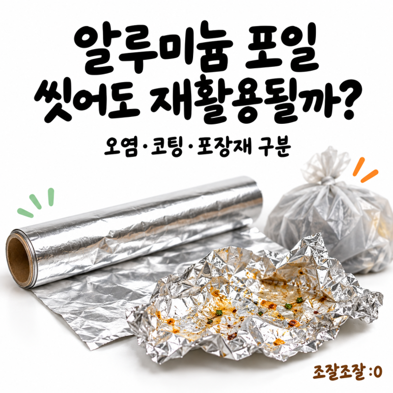 알루미늄 포일 분리배출 방법｜오염·코팅·포장재 구분