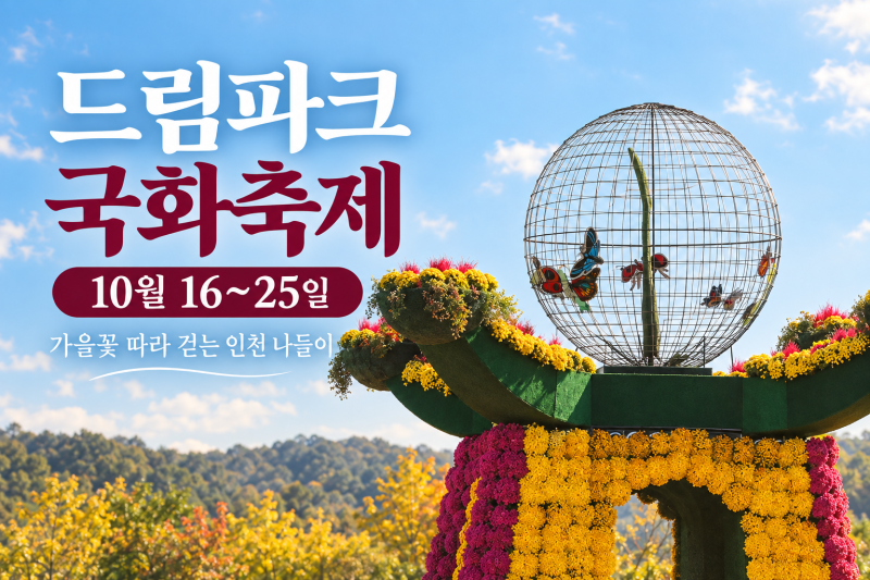 인천 드림파크 국화축제 10월 16~25일｜가을꽃 따라 걷는 수도권 나들이