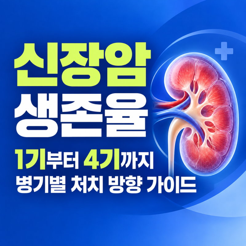 신장암 생존율 1기 2기 3기 4기 병기에 따른 치료 접근법