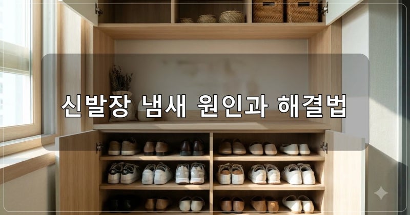 신발장 냄새 제거 방법, 원인부터 탈취제 활용 순서까지 정리