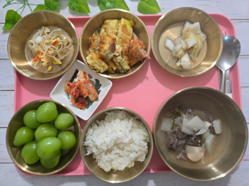 91세 어머님 환자식단 8일차 모듬전과 꽃등심으로 차려낸 든든한 밥상 담즙 배액관 유지 중 ....