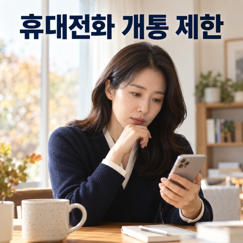 휴대전화 개통 제한 서비스, 내 명의 휴대폰이 몰래 생기지 않게 설정하는 법