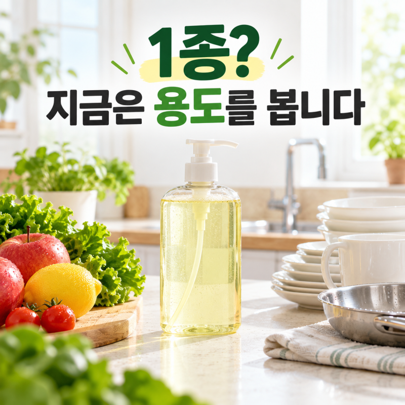 1종 주방세제 뜻, 1·2·3종 차이와 지금 고르는 법