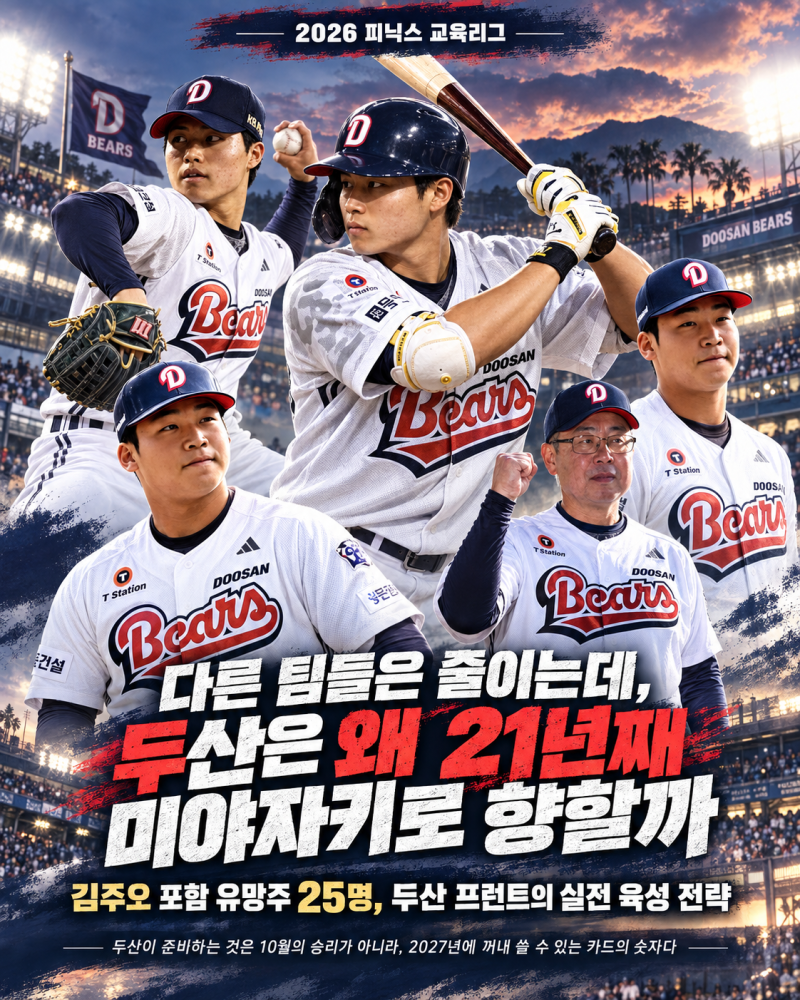다른 팀들은 줄이는데, 두산은 왜 21년째 미야자키로 향할까