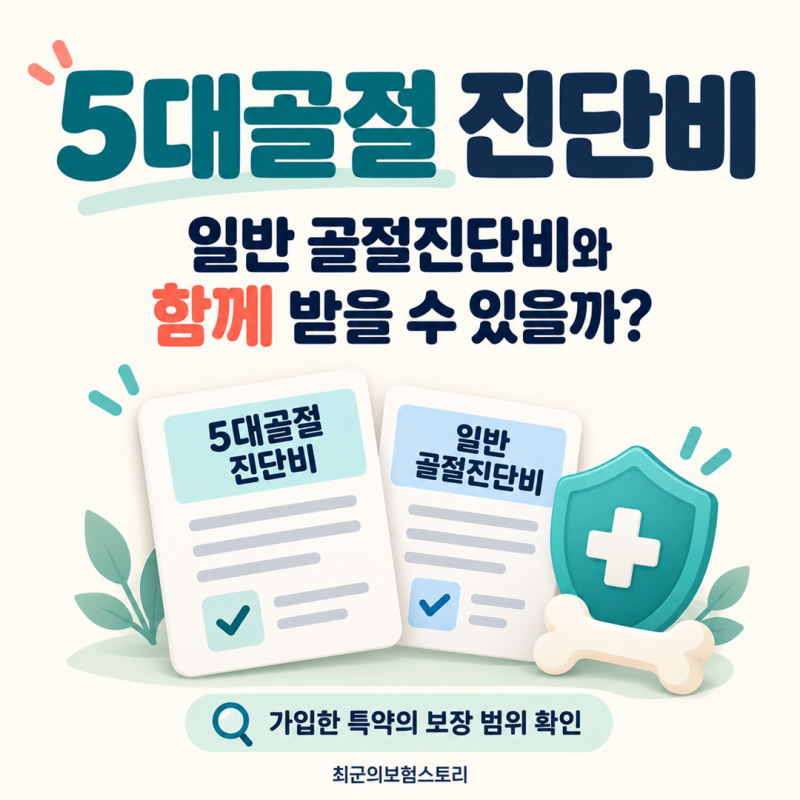 5대골절 부위와 진단비, 일반 골절진단비와 함께 받을 수 있을까?