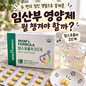 임산부 영양제 뭘 체크해야 할까? 두 번의 임신 경험으로 본 맘스포뮬러 2단계