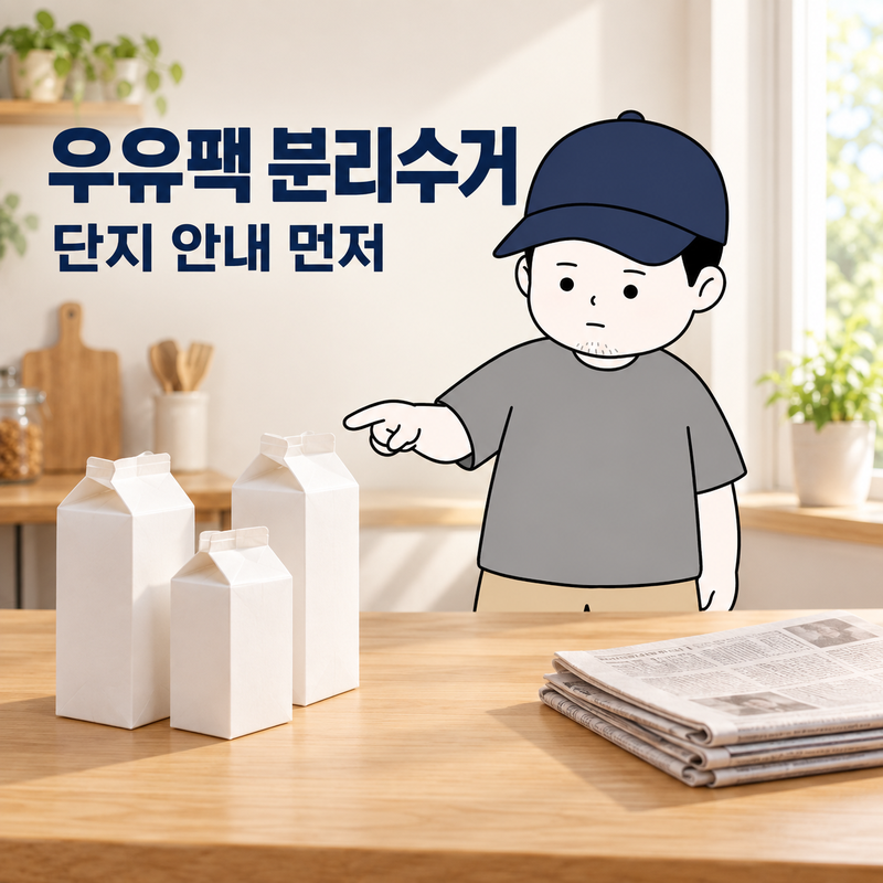 우유팩 분리수거, 우리 아파트도 대상일까요? 단지에 물어볼 3가지