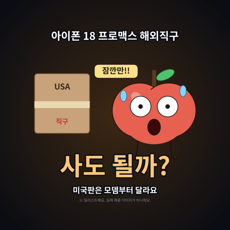 아이폰 18 프로맥스 해외직구, 지금 사도 될까?미국판은 모뎀부터 달라요