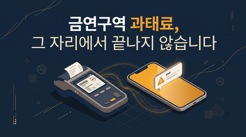 금연구역 [과태료], 그 자리에서 끝나지 않습니다