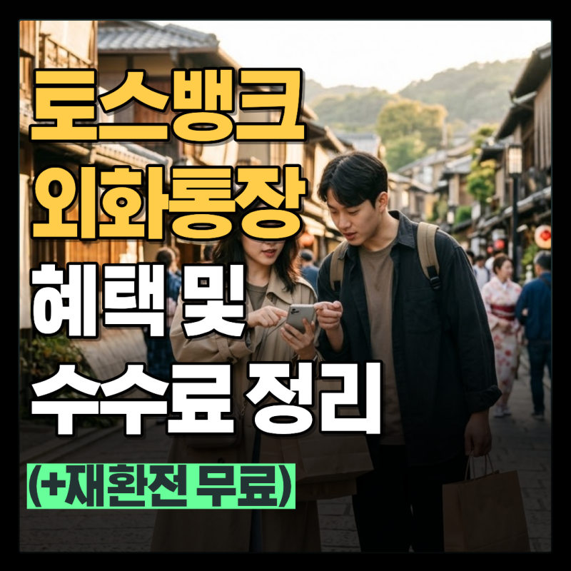 토스뱅크 외화통장 해외결제 방법 및 체크카드 수수료 총정리