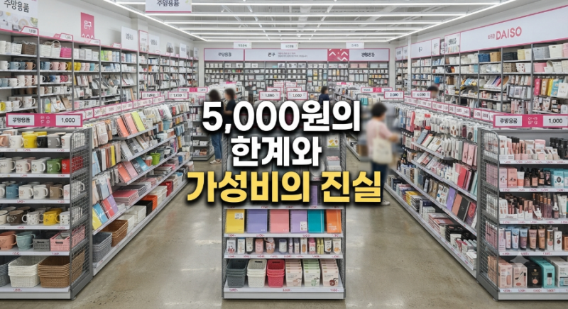다이소 5,000원 최고가, 과연 언제까지 사수할 수 있을까? 토종 기업으로 거듭난 균일가 왕국....