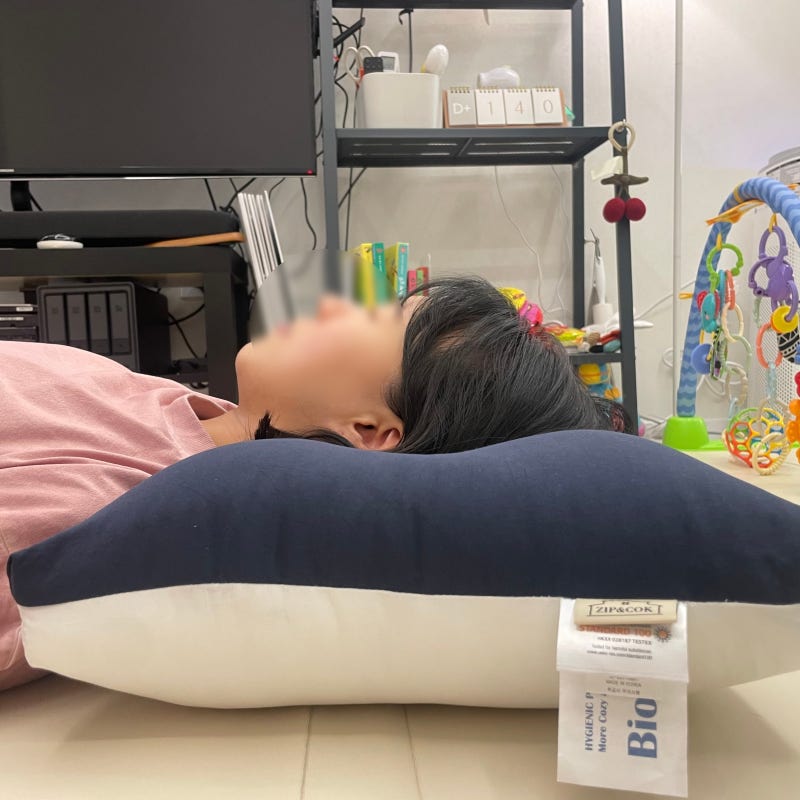 [집앤콕] 목을 편안하게 받쳐주는 경추베개, 낮은베개 추천!