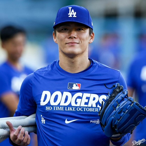 [MLB] "'와' 야마모토 7이닝 10K 미쳤다!, 다저스는 이대로 NLCS 갈까? 김하성은 단 1구만 보고 교....