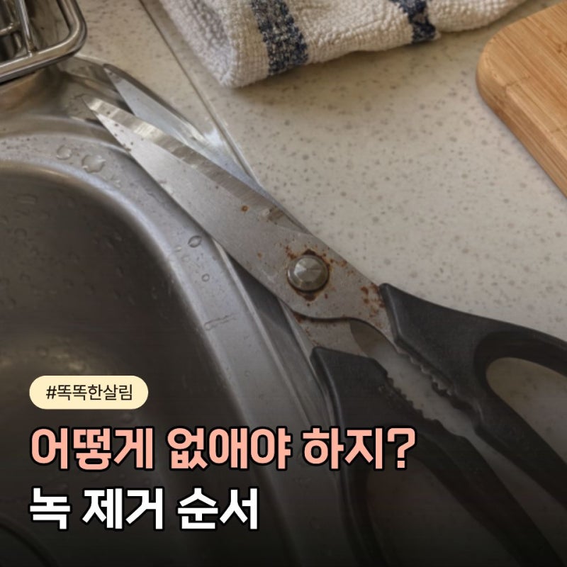 녹 제거방법, 가벼운 녹부터 심한 녹까지 이렇게 관리해요
