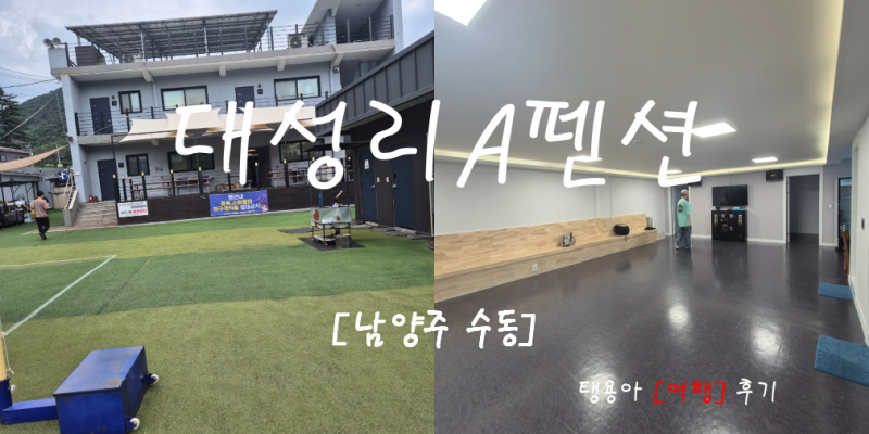 [남양주 수동] 노래방, 족구, 풋살 가능한 단체 넓은 펜션
