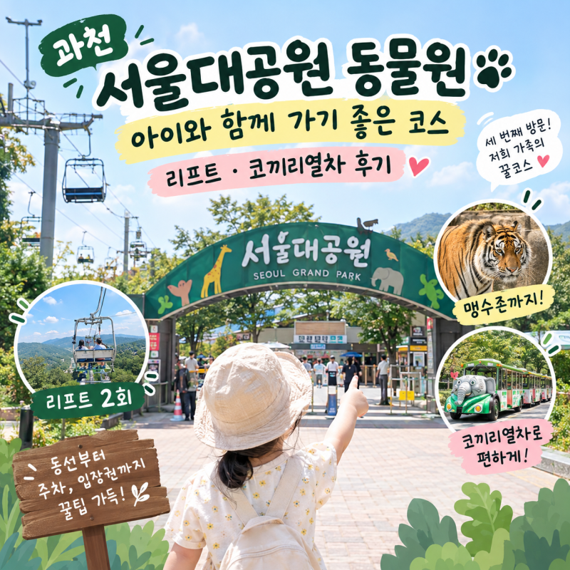 과천 서울대공원 동물원｜아이와 함께 가기 좋은 코스, 리프트·코끼리열차 후기