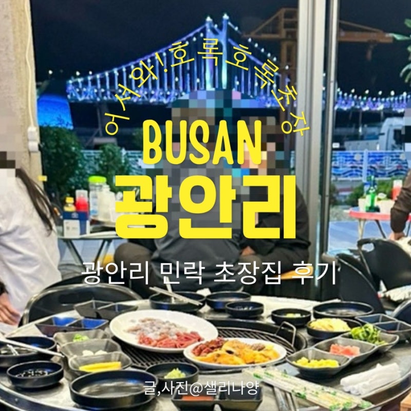 [광안리 회포장&초장집] 광안대교 야경 뷰 '호록호록 초장'에서 조개구이 먹다 대만 농구선수....