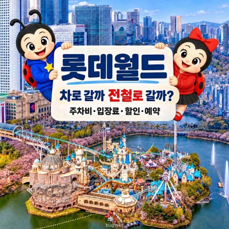 롯데월드 차로 갈까 전철로 갈까? 주차비·입장료·예약 꿀팁