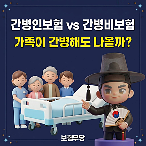 간병인보험 비용, 간병비보험과 차이부터 알고 보세요