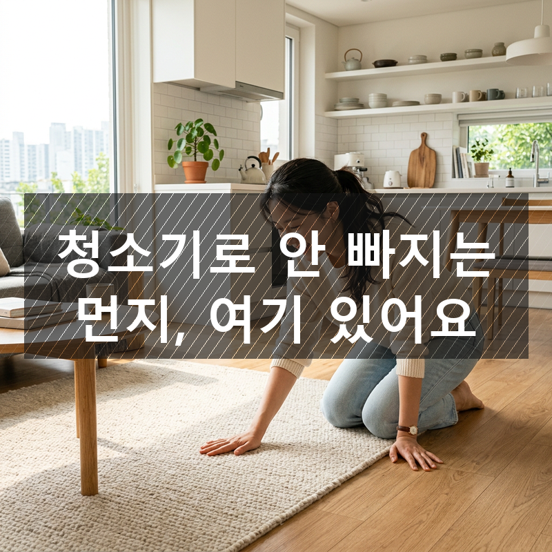 러그는 청소기만 돌리면 될까? 먼지가 안 빠지던 진짜 범인