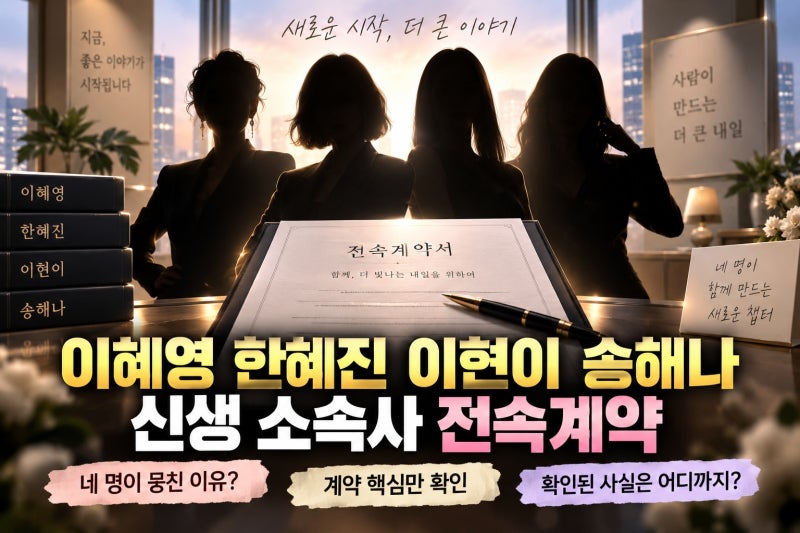 이혜영 한혜진 이현이 송해나 계약, 신생 에이처 전속계약 의미