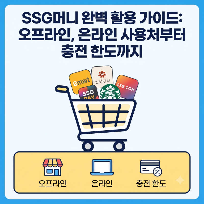 SSG머니 사용처ㅣ스타벅스·이마트·노브랜드, 충천 한도