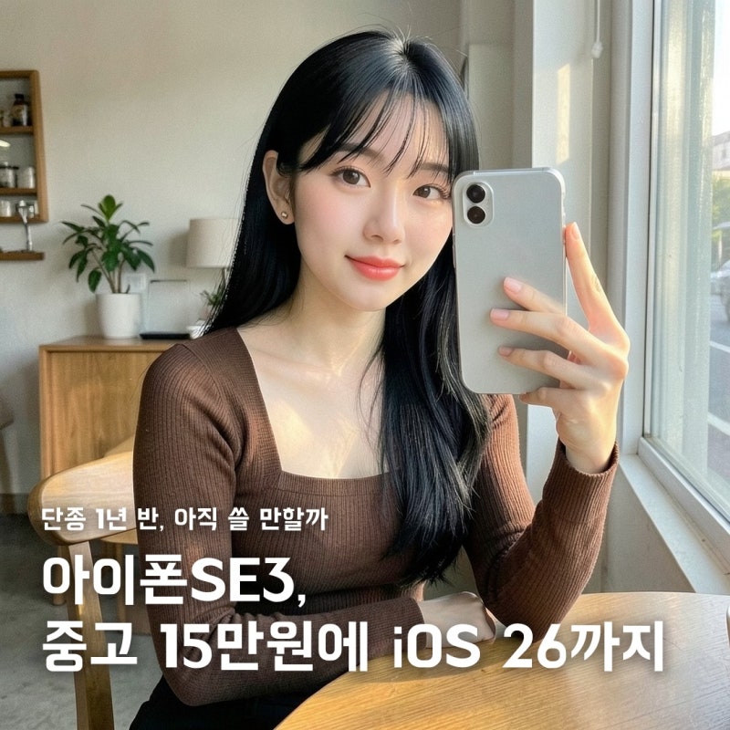 아이폰SE3, 단종됐는데 중고 15만원에 iOS 26까지