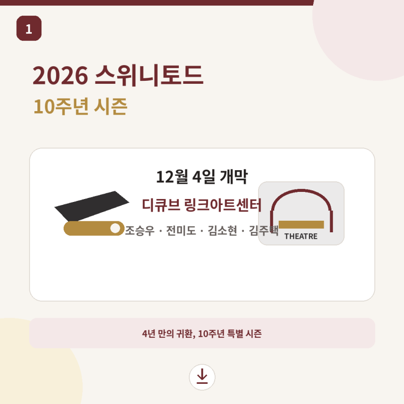 스위니토드 10주년 캐스팅 미쳤다 조승우 전미도부터 김소현 김주택까지